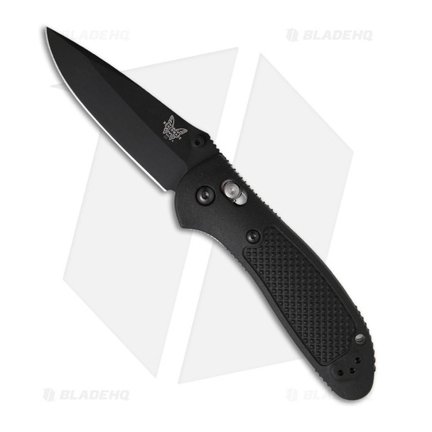 BENCHMADE Griptilian 3.45in Drop-Point Black Knife (551BK-S30V)