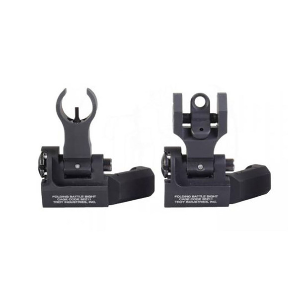 TROY 45 Degree Offset Black HK Front and Round Rear BattleSight Set (SSIG-45S-HRBT-00)