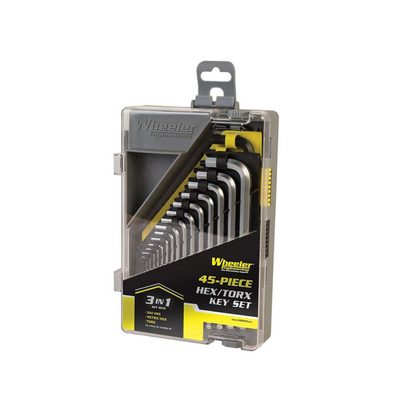 WHEELER 45 Piece SAE/Metric Hex and Torx Key Set (1081959)