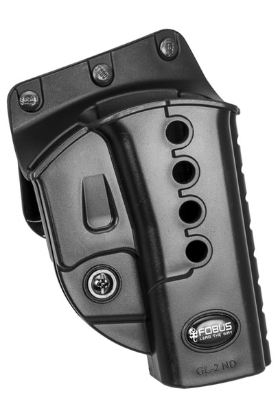 FOBUS Right Hand Evolution Belt Holster Fits Glock 17,19,22,23,31,32,34,35,Walther PK 380 (GL2E2BH)