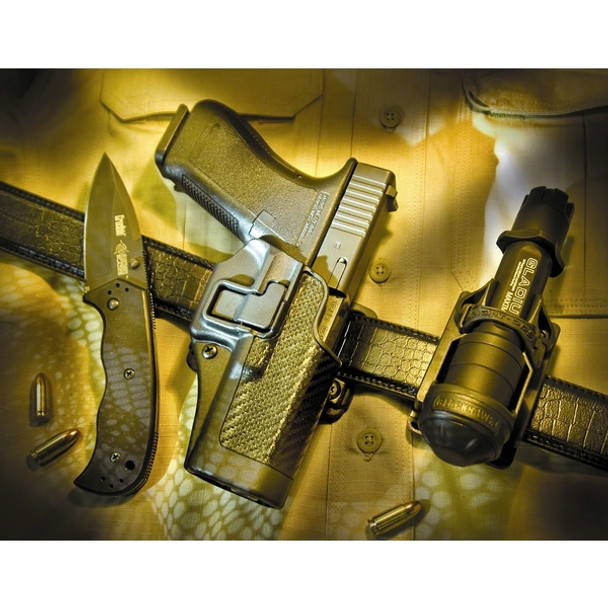 BLACKHAWK Serpa CQC For Glock 20,21,37 Left Hand Belt Holster (410013BK-L)