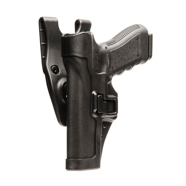BLACKHAWK Serpa Level 2 Left Hand Duty Belt Holster For Glock 17,19,20,21,22,23,31,32,S&W M&P (44H000BK-L)