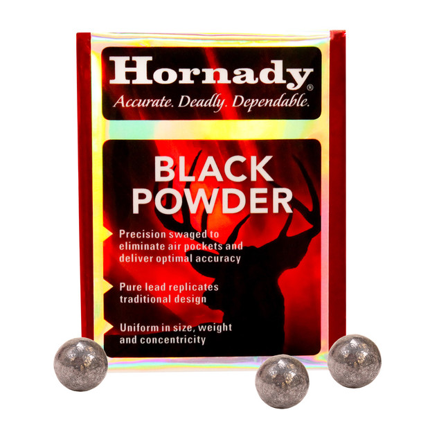 HORNADY 32 Cal 310 Dia Lead Round Ball Black Powder Bullets (6000)