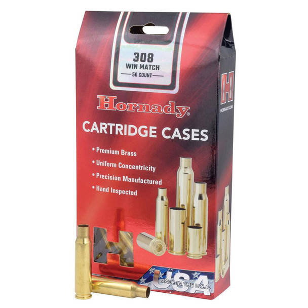 HORNADY .308 Winchester Unprimed Brass Rifle Cartridge Cases (8661)
