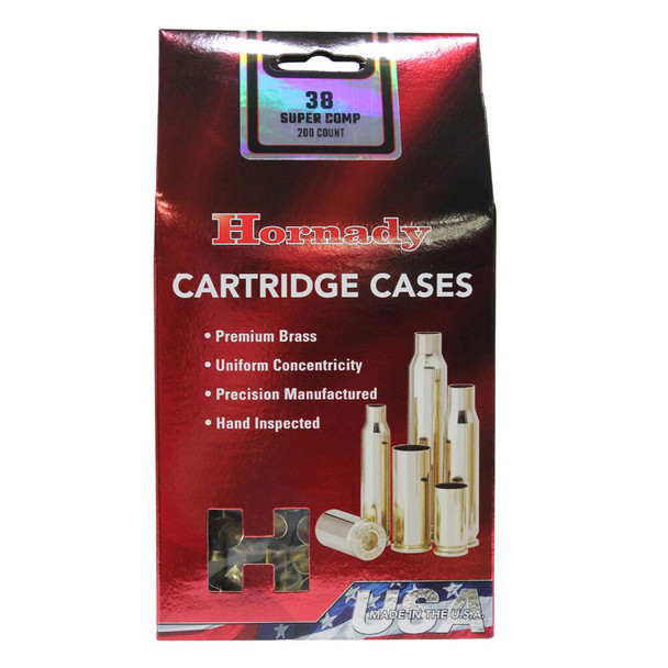 HORNADY .38 Super Comp Unprimed Brass Rifle Cartridge Cases (8734)