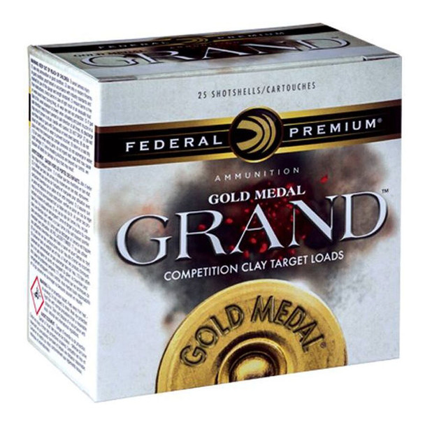 FEDERAL Gold Medal Grand Target 12Ga 2.75in 1-1/8oz #8 Shot 25rd Box Shotshells (GMT1148)