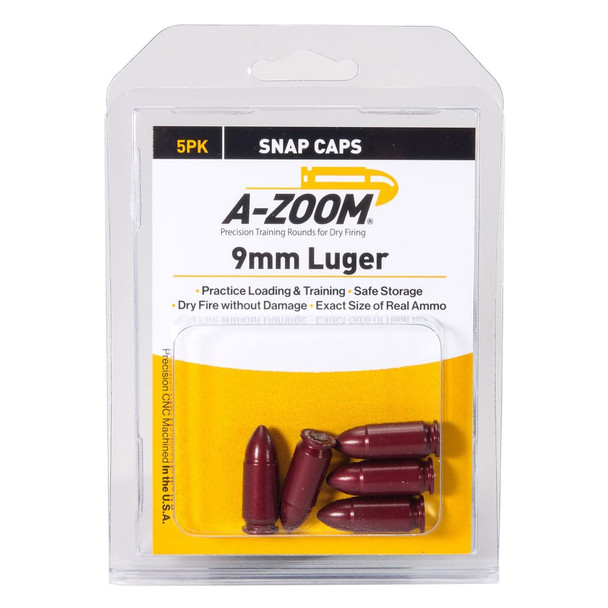 A-ZOOM 9mm Precision Snap Caps, 5-Pack (15116)