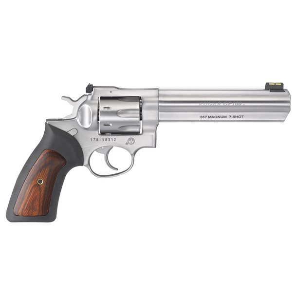 RUGER GP100 357 Magnum 6in 7rd Satin Stainless Revolver (1773)