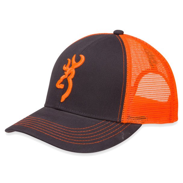 BROWNING Flashback Charcoal/Neon Orange Cap (308177621)