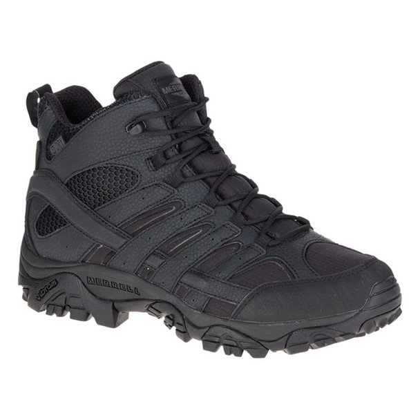 MERRELL Mens Moab 2 Mid Tactical Waterproof Black Boot (J15853)