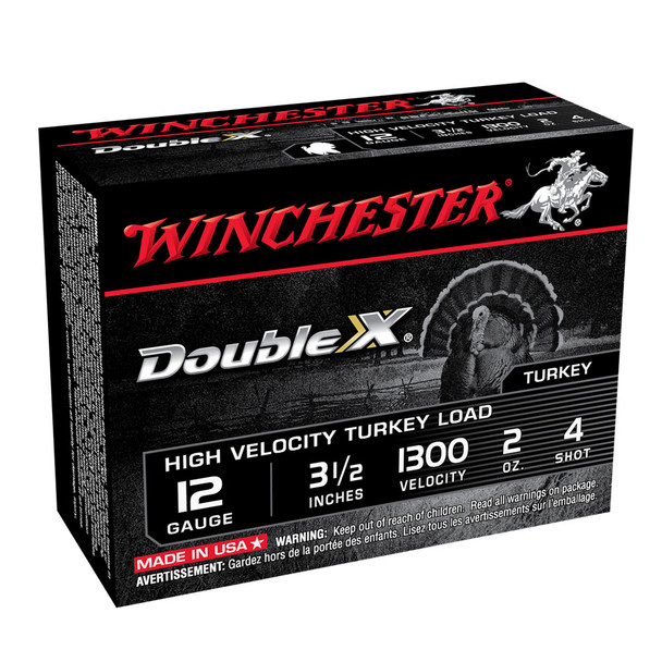 WINCHESTER Double X 12Ga 2oz 3.5 #4 10rd Box Shotshells (STH12354)