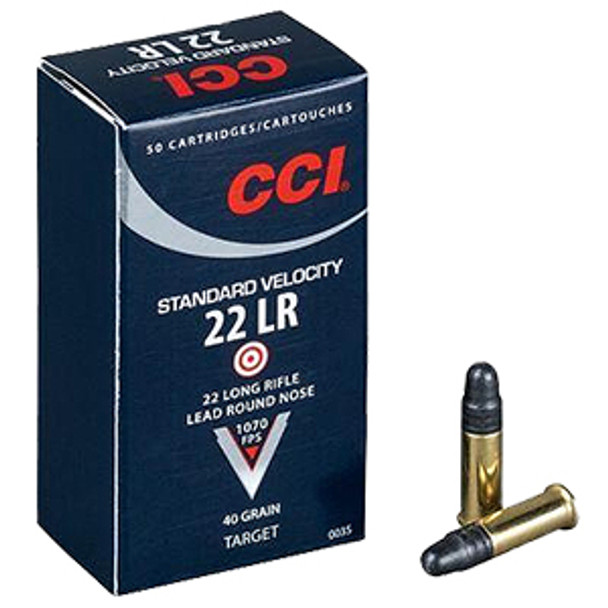 CCI 22LR STD Velocity 50-Pack Rimfire Ammo (0035)