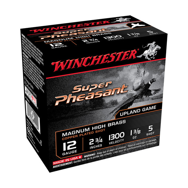 WINCHESTER AMMO Super Pheasant 12Ga 2.75in 5-Shot Shotgun Shells (X12PH5)