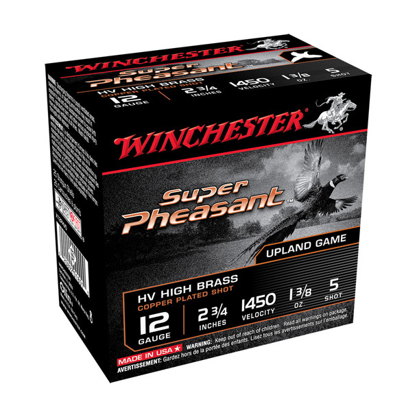 WINCHESTER AMMO Super Pheasant 12Ga 2.75in High Velocity Shotgun Shells (X12PHV5)