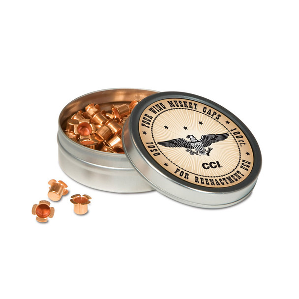 CCI Four Wing 100 Rd Box Musket Caps (0301)