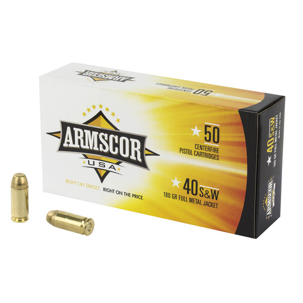 ARMSCOR .40 S&W 180Gr FMJ 50rd Box Ammo (FAC40-2N)