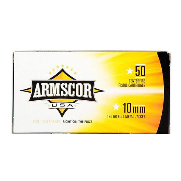 ARMSCOR 10mm 180Gr FMJ 50rd Box Ammo (FAC10-2N)