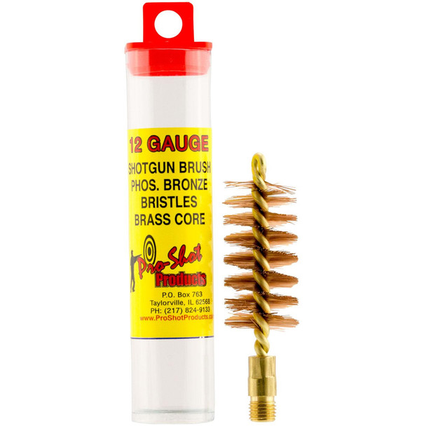 PRO-SHOT PRODUCTS 12 Gauge Bronze Shotgun Brush (12S)