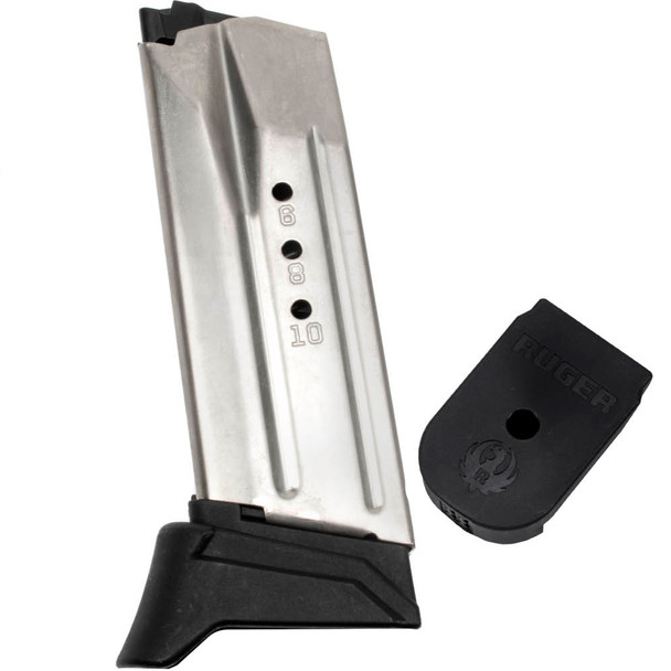 RUGER American Compact 9mm Luger 10rd Black Magazine (90617)