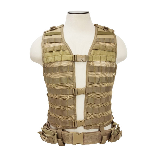 NCSTAR Molle/Pals Tan M-XL Vest (CPV2915T)