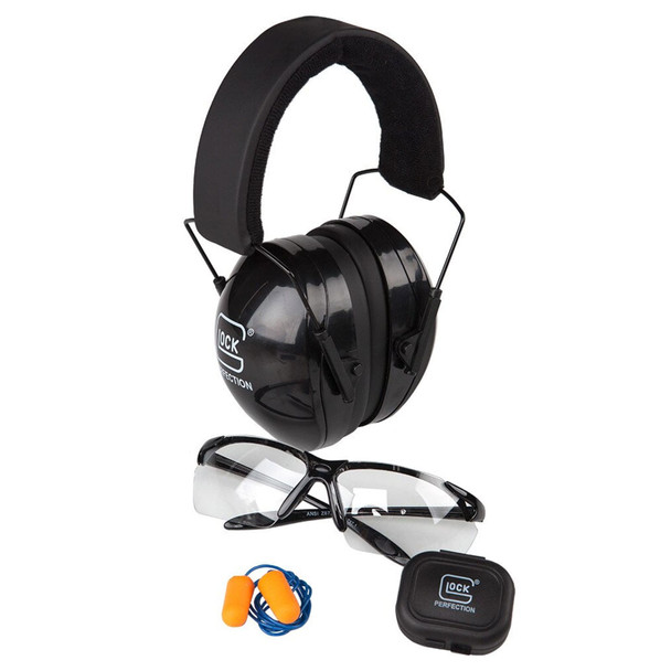 GLOCK Range Kit with Shooting Glasses, Earplugs, Earmuffs (AP60214)