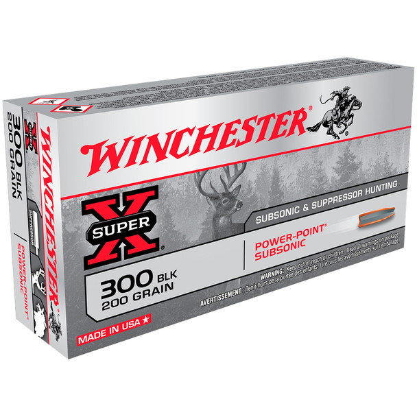 WINCHESTER Super-X 300 Blackout 200gr 20rd Box Bullets (X300BLKX)