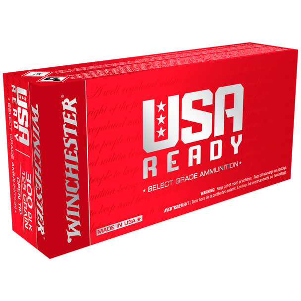 WINCHESTER USA Ready 300 Blackout 125gr 20rd Box Bullets (RED300)