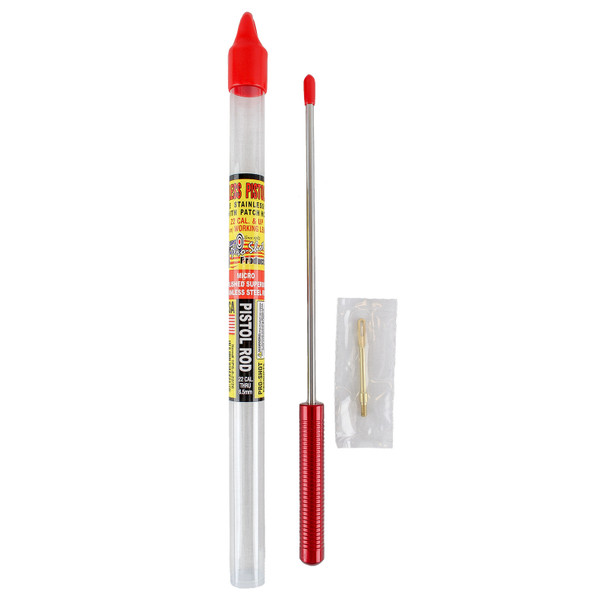 PRO-SHOT PRODUCTS 8in Pistol 22 Cal & Up 1PC Micro-Polished Cleaning Rod (1PS-8-22/26)
