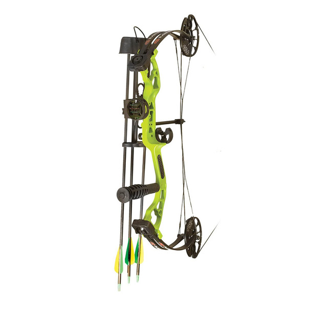 PSE Mini Burner RTS 26in 25-40lb RH Lime Green Compound Bow (1818RLG2540)