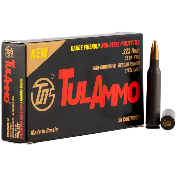 TULAMMO TA223550 223 Rem 55 gr FMJ 20rd Box Rifle Bullets (TA223550)