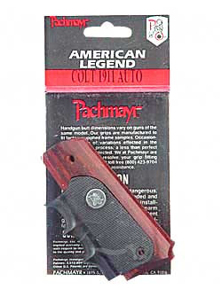 Pachmayr American Legend Wood/Rubber Colt 1911 423 Grips (423)