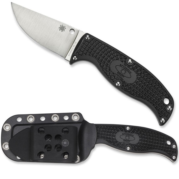 SPYDERCO Enuff Lightweight Black Sheepfoot 2.74in Knife (FB31SBK)