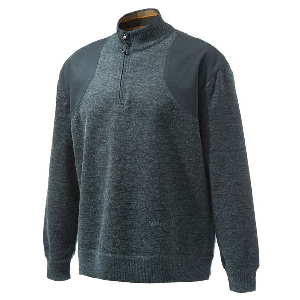 BERETTA Honor Dark Grey Windstop 1/4 Zip Sweater (PU511T16560963)