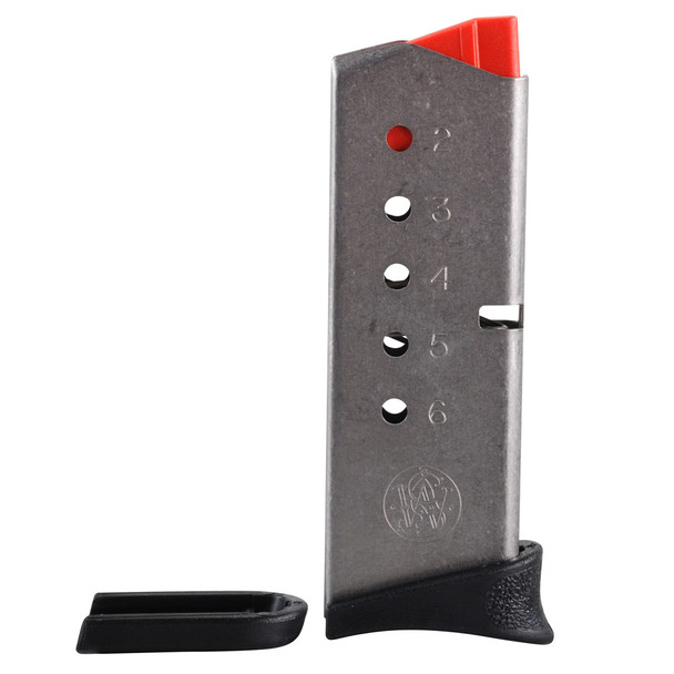 SMITH & WESSON Bodyguard 380 ACP Stainless 6 Rd Magazine with Finger Rest (19930)