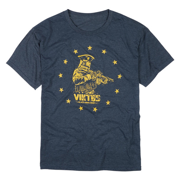 VIKTOS Tax Stamp Navy Heather T-Shirt, Size L