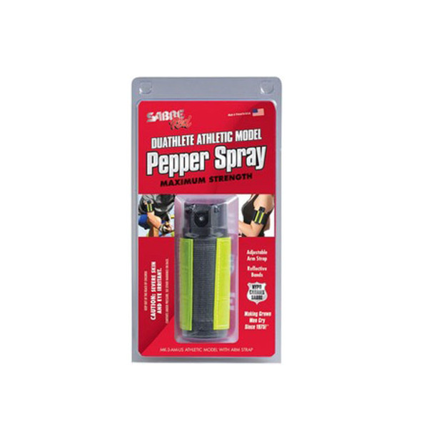 SABRE Jogger Spray 1.8oz, Red Pepper and UV Dye, Fluorescent (MK-3-AM-US)