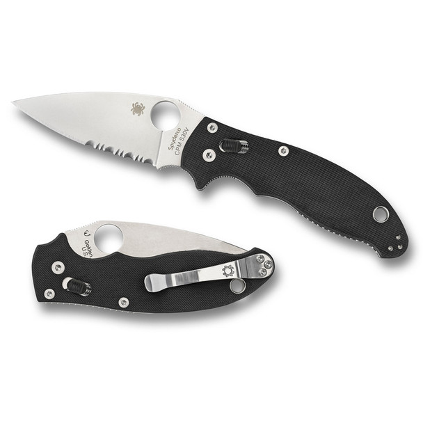 SPYDERCO Manix 2 3.4in Black Folding Knife (C101GPS2)