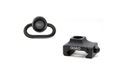 GG&G Heavy Duty Black AR-15 Picatinny Mount for QD Sling Swivel (GGG-1271HD)