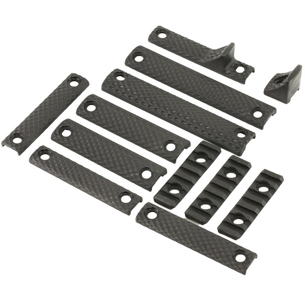 KNIGHTS ARMAMENT URX 3/3.1 12-Piece Black Rail Panel Kit (30409-BLK)