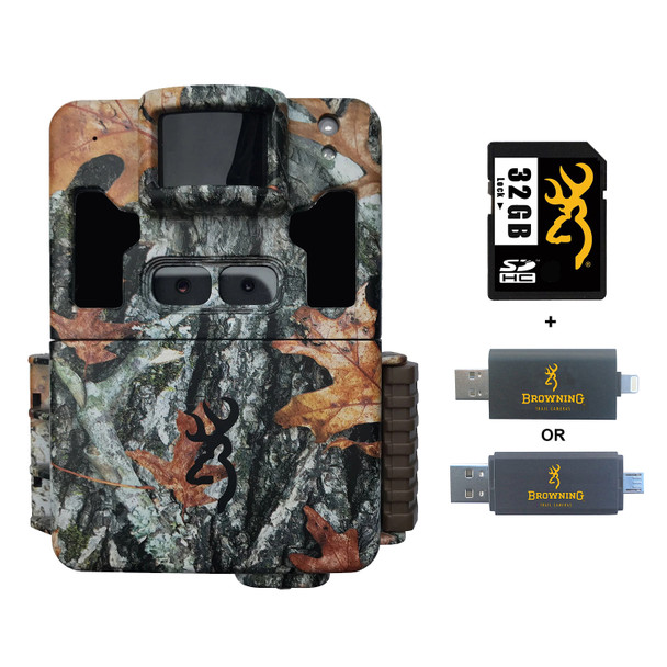 BROWNING TRAIL CAMERAS Dark Ops Pro XD Trail Camera With 32 GB SD Card And SD Card Reader For iOS (BTC-6PXD+32GSB+CR-UNI)