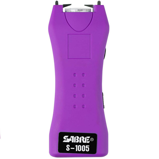 SABRE Dual Capacitor Purple Stun Gun with LED Flashlight (S-1005-PR)