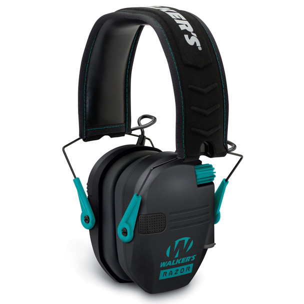 RAZOR Slim Low Profile Teal Electronic Earmuffs (GWP-RSEM-TL)