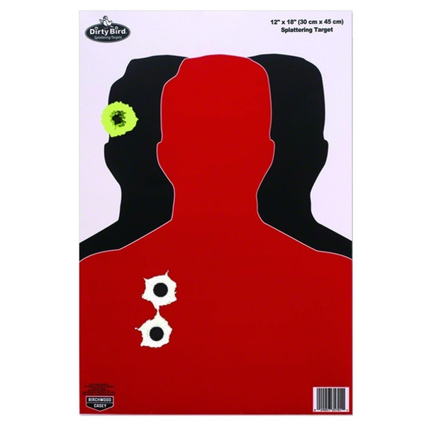 BIRCHWOOD CASEY Dirty Bird 12x18in Silhouette III Targets, 8-Pack (35708)