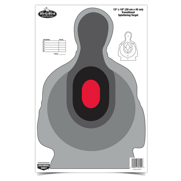 BIRCHWOOD CASEY Dirty Bird 12x18in Transitional Targets, 8-Pack (35727)