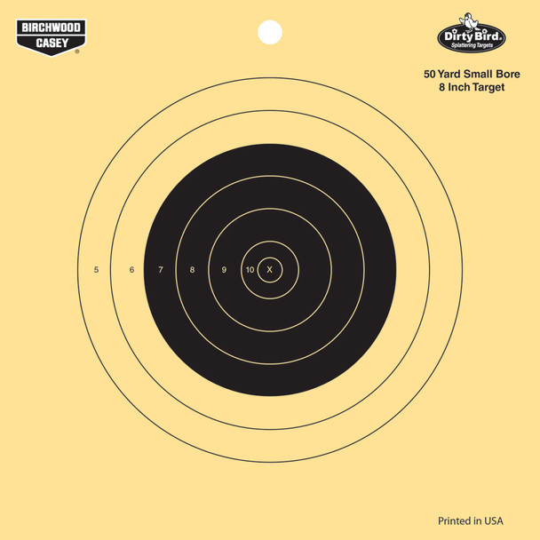 BIRCHWOOD CASEY Dirty Bird 8in 50 Yard Small Bore Reactive Targets, 25-Pack (35815)