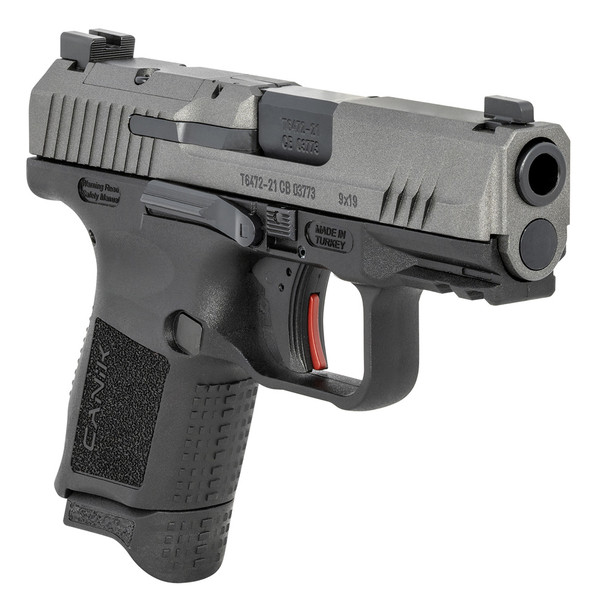 CANIK TP9 Elite Subcompact 9mm 3.6in 12rd Tungsten Gray Semi-Automatic Pistol (HG6597TN)