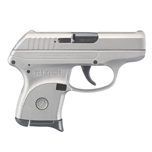 RUGER LCP 380 ACP 2.75in 6rd Savage Silver Cerakote Pistol (3741)
