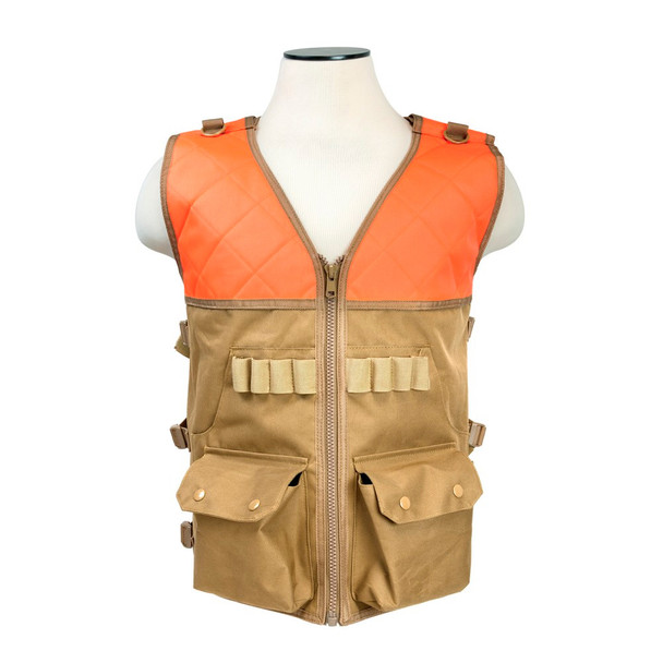 NCSTAR Vism Blaze Orange/Tan Hunting Vest (CHV2942TO)