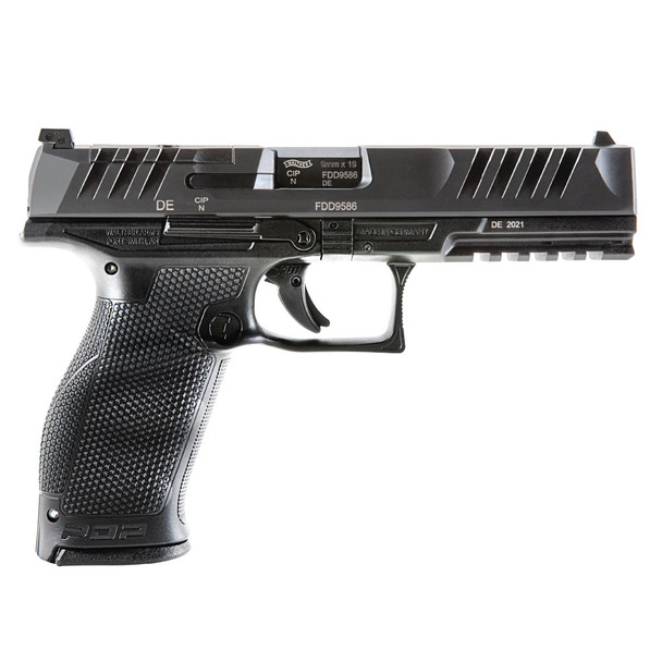WALTHER PDP Full Size 9mm 5in 2x 18rd Mags Optic Ready Black Pistol (2844001)