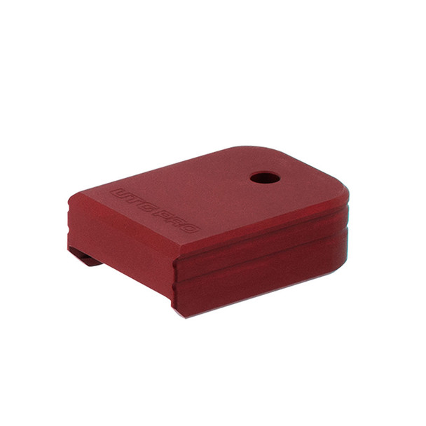 UTG PRO +0 Matte Red Aluminum Base Pad for Glock Small Frame (PUBGL01R)